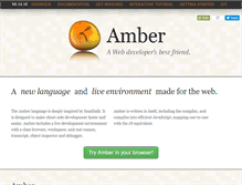 Tablet Screenshot of amber-lang.net